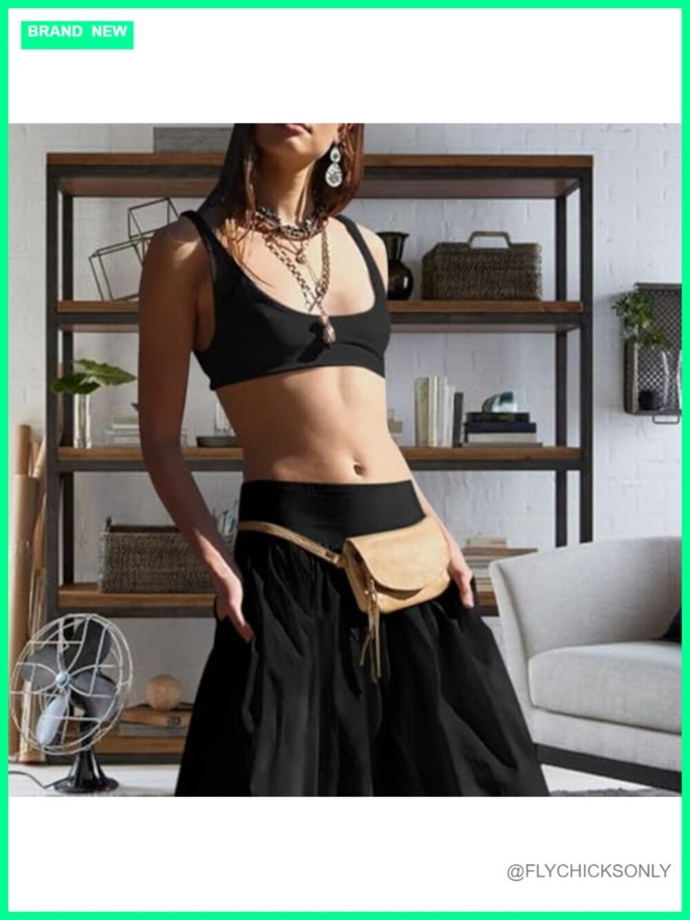 Y2k Bubble Maxi Skirt Summer Elastic Low Waist A Line Long Skirt Casual Ruffle - Picture 4 of 6